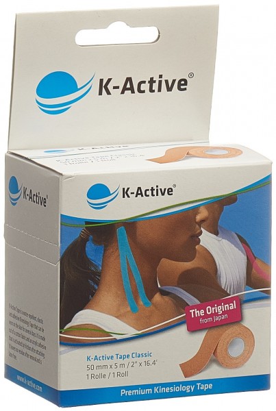 K-ACTIVE Tape Classic 5cmx5m beige wasserabw