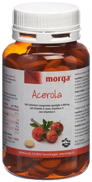 MORGA Acerola Tabl 80 mg Vitamin C 180 Stk