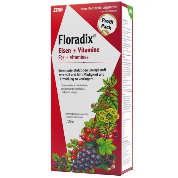FLORADIX Vitamine+organisches Eisen 700 ml