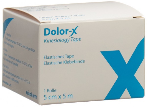DOLOR-X Kinesiology Tape 5cmx5m blau
