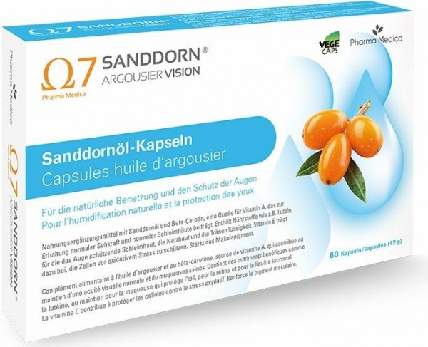 SANDDORN ARGOUSIER Vision Sanddornöl Kaps 60 Stk