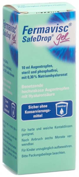 FERMAVISC SafeDrop Gel Gtt Opht 0.3 % Fl 10 ml