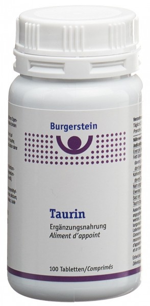 BURGERSTEIN Taurin Tabl 100 Stk