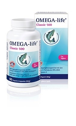 OMEGA-LIFE Gel Kapseln 500 mg 60 Stk