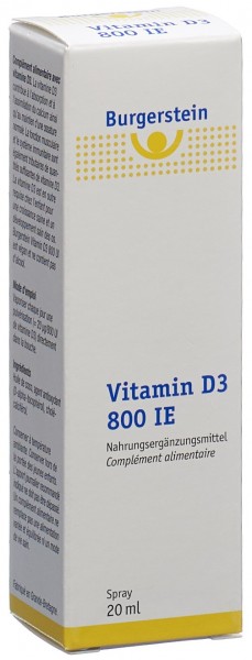 BURGERSTEIN Vitamin D3 800 IE Spr 20 ml