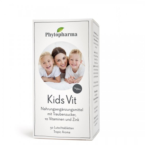 PHYTOPHARMA Kids Vit Lutschtabl 10 Vit&Zink 50 Stk