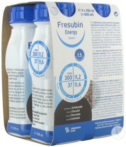FRESUBIN Energy DRINK Schokolade 4 Fl 200 ml