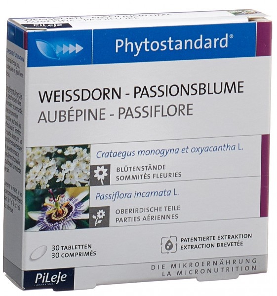 PHYTOSTANDARD Weissdorn-Passionblume Tabl 30 Stk