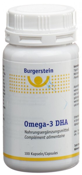 BURGERSTEIN Omega-3 DHA Kaps 100 Stk