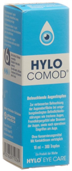 HYLO COMOD Gtt Opht Fl 10 ml