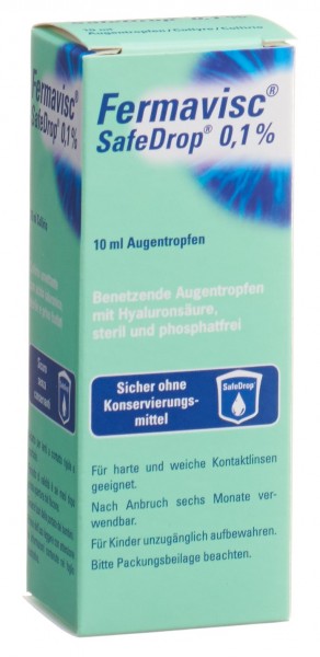 FERMAVISC SafeDrop Gtt Opht 0.1 % Fl 10 ml