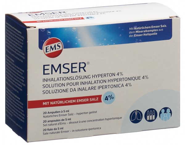 EMSER Inhalationslösung 4 % hyperton 20 Stk